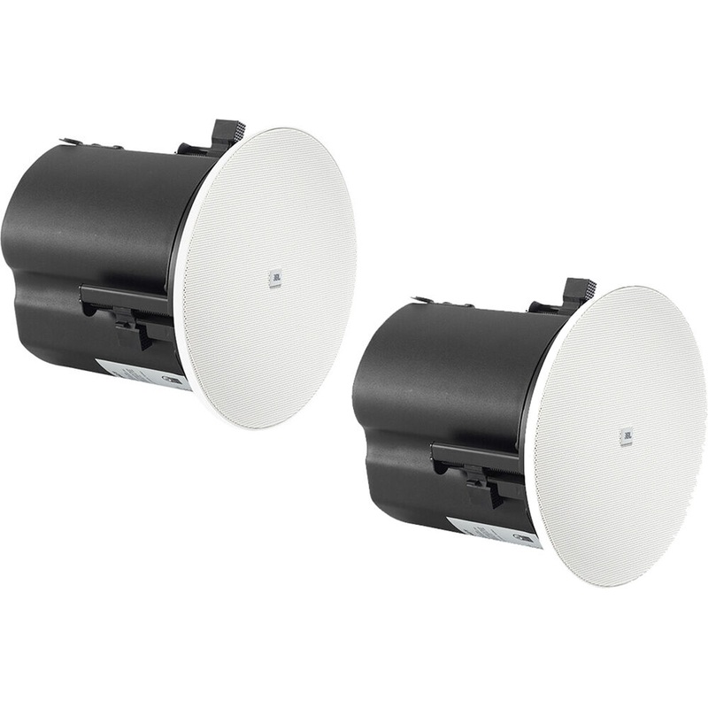 JBL CONTROL 424C/T Passive 2-Way Coaxial Ceiling-Mounted Loudspeaker (Pair) – 4″