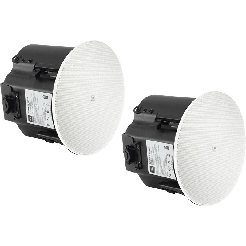JBL CONTROL 426C/T Passive 2-Way Coaxial Ceiling-Mounted Loudspeaker (Pair) – 6.5″
