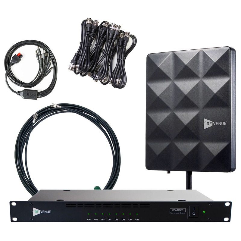 RF Venue COMB8CP-STAGE 8-Channel IEM Pack with COMBINE8 and CP Stage Antenna