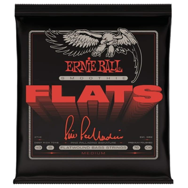 Ernie Ball 2748EB Pino Palladino Smoothie Flats Medium Bass Strings 43 – 108