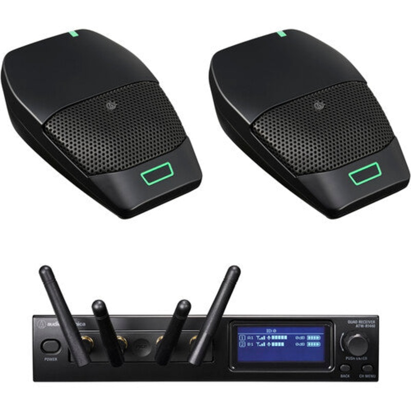 Audio-Technica ATW-1426 System 20 PRO 2-Person Digital Wireless Boundary Microphone System (2.4 GHz)