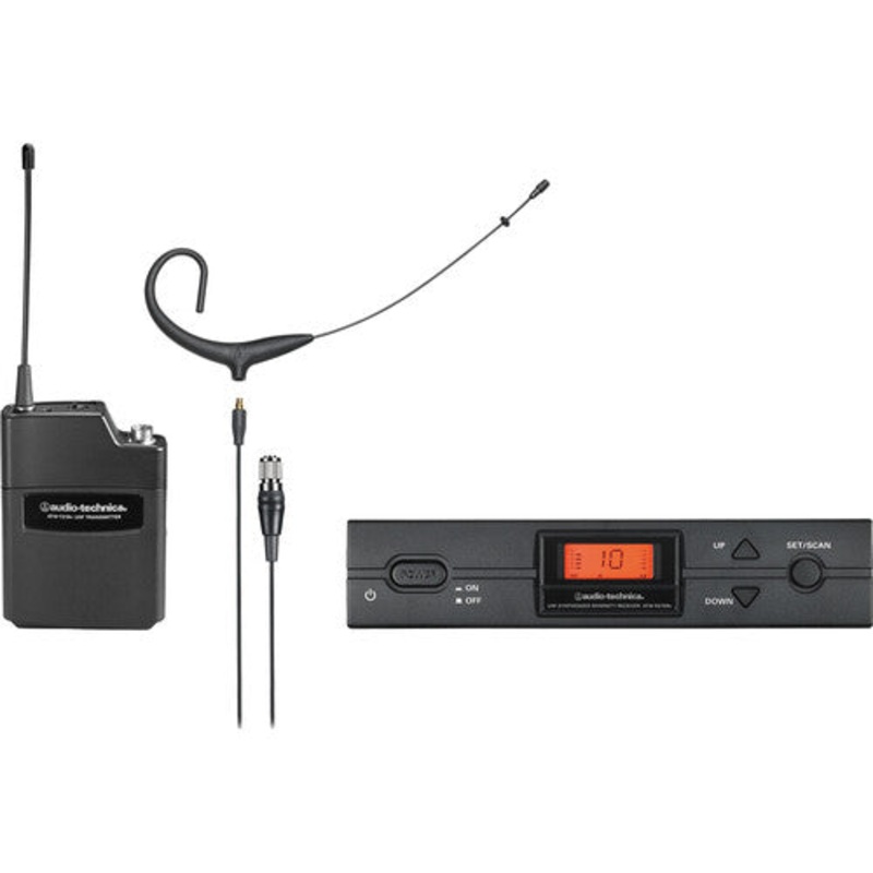 Audio-Technica ATW-2192XCS 2000-Series Earset Wireless Microphone System (S: 508 to 526 MHz, Black)