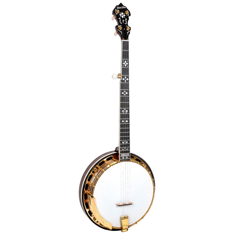 Gold Tone OB-GRANDEE Mastertone Orange Blossom Resonator Banjo (Vintage Brown)