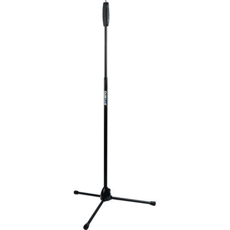 Quiklok  A988BK-AM Straight Mic Stand With One-Hand Clutch Height Adjustment Mechanism