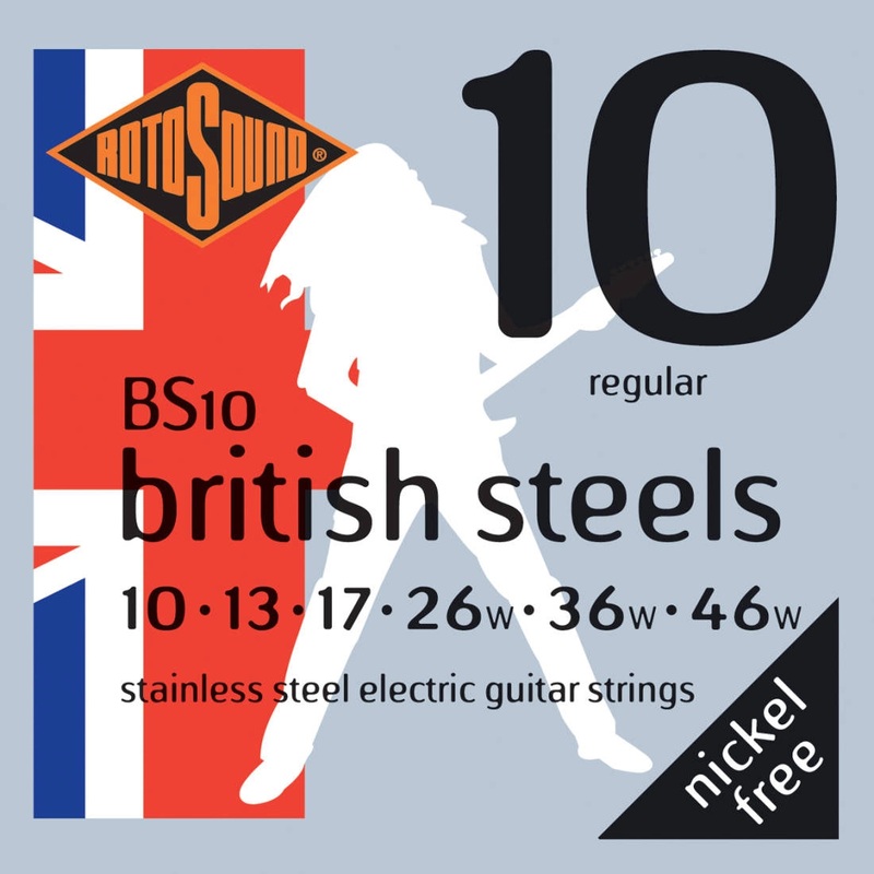 Rotosound BS10 British Steel Electric Guitar Strings – 10-46