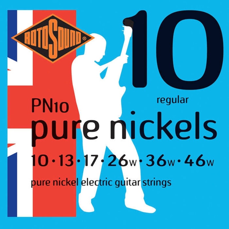 Rotosound PN10 Pure Nickel Electric Guitar Strings – 10-46