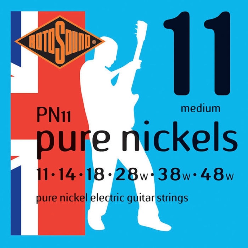 Rotosound PN11 Pure Nickel Electric Guitar Strings – 11-48