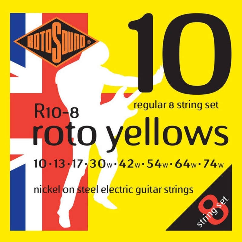 Rotosound R10-8 Nickel Electric Guitar Strings – 10-74