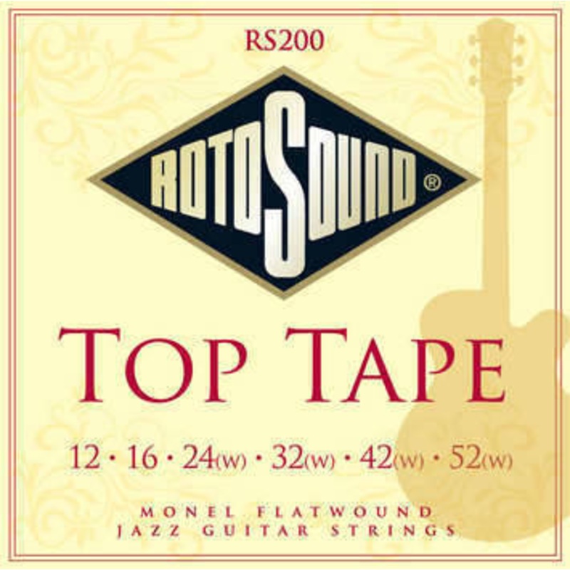Rotosound RS200 Top Tape Monel Flatwound 12-52