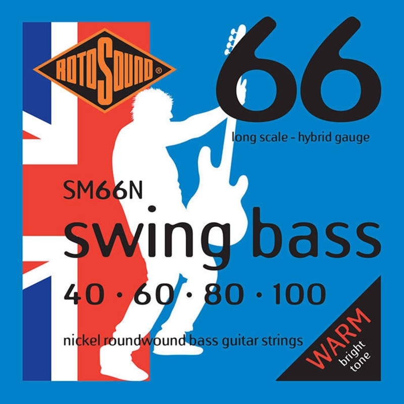 Rotosound SM66N Nickel Electric Bass String Set – 40-100