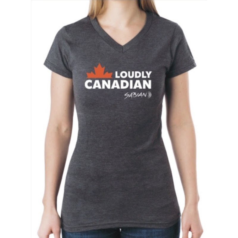Sabian 61034LC-MW Loudly Canadian Shirt (Gray) – Medium
