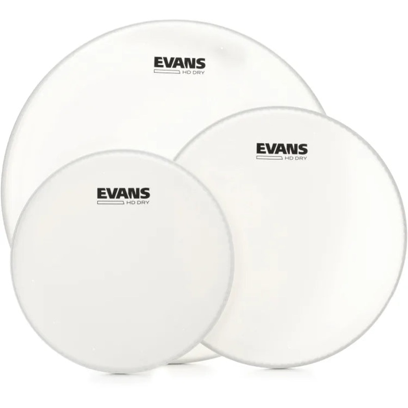 Evans ETP-HDD-R HD Dry Coated 3 Piece Tom Pack – 10″, 12″, 16″