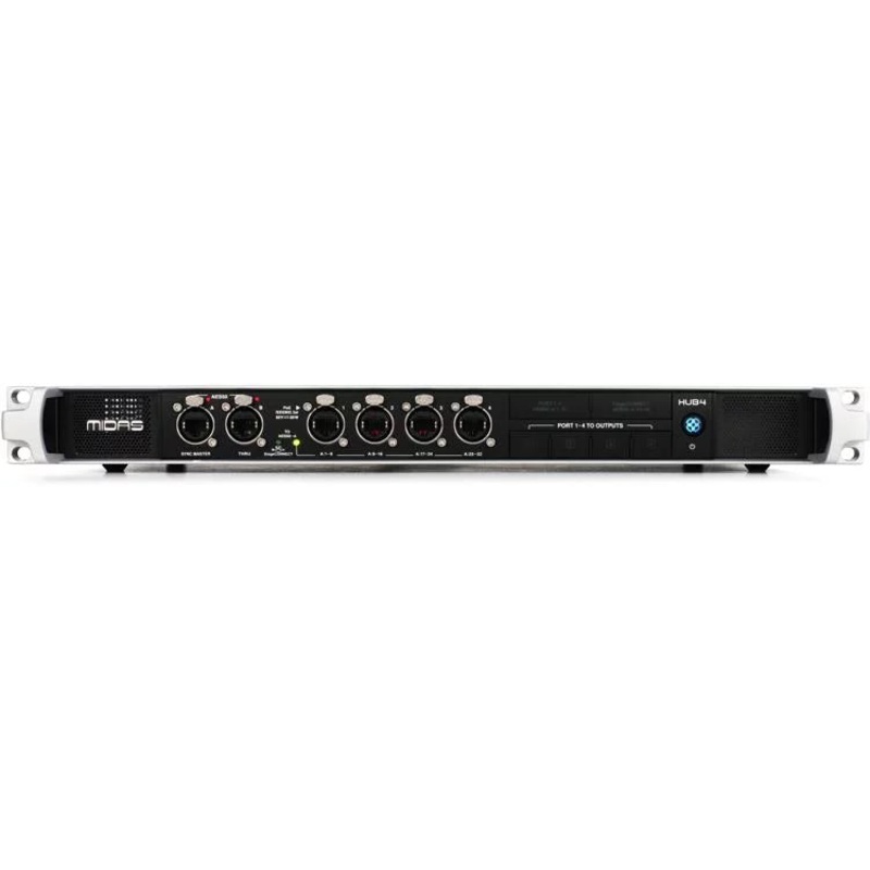 Midas HUB4 Monitor System Hub with 4 PoE Ports for Personal Mixers (DEMO)