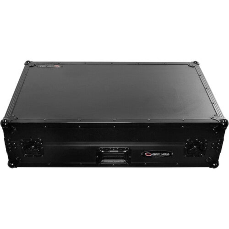 Odyssey FZGSXDJAZWBL Flight Case for AlphaTheta XDJ-AZ with Glide-Style Platform and Roller Wheels (Black)