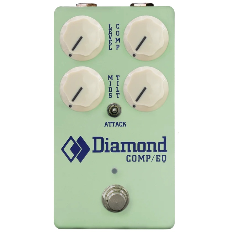 Diamond Guitar Pedals COMP/EQ Optical Compressor Pedal (Surf Green)