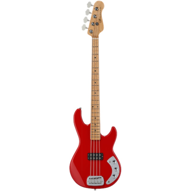 G&L CLF RESEARCH L-1000 – Electric Bass with MFD Humbucker – Rally Red