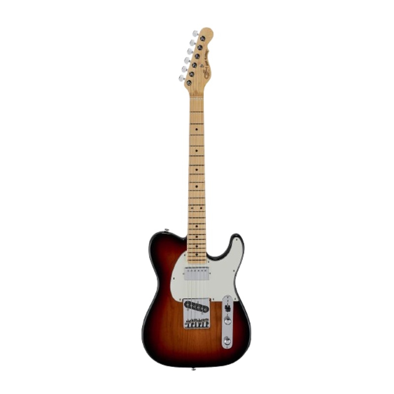 G&L FDACB-3TS-MP Fullerton Deluxe ASAT Classic Bluesboy Maple Fretboard Electric Guitar (3-Tone Sunburst)