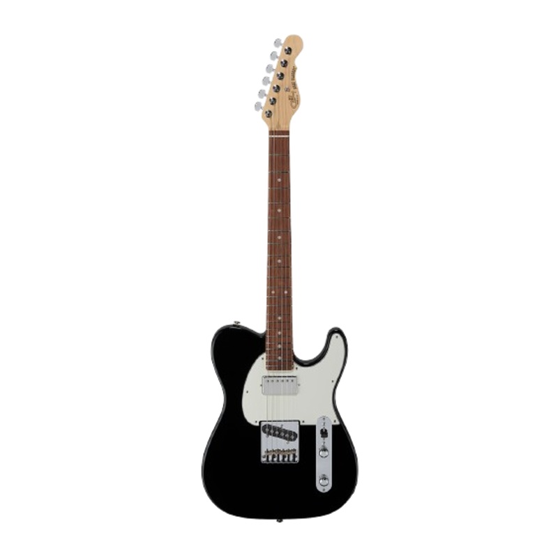 G&L FDACB-JTB-CR Fullerton Deluxe ASAT Classic Bluesboy Electric Guitar (Jet Black)