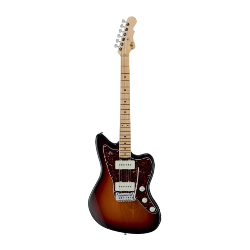 G&L FDDOH-3TS-MP Fullerton Deluxe Doheny Maple Fretboard Electric Guitar (3-Tone Sunburst)