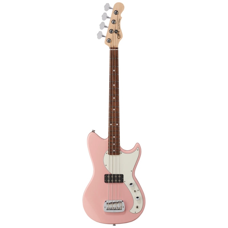 G&L FULLERTON DELUXE FALLOUT BASS Alder Body w/ Caribbean Rosewood Fretboard Electric Bass Guitar – Shell Pink