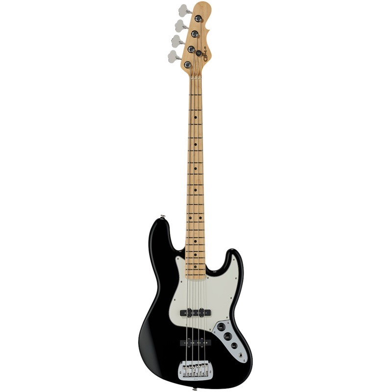 G&L FULLERTON DELUXE JB BASS Alder Body w/ Maple Neck & Fretboard Electric Bass Guitar – Jet Black