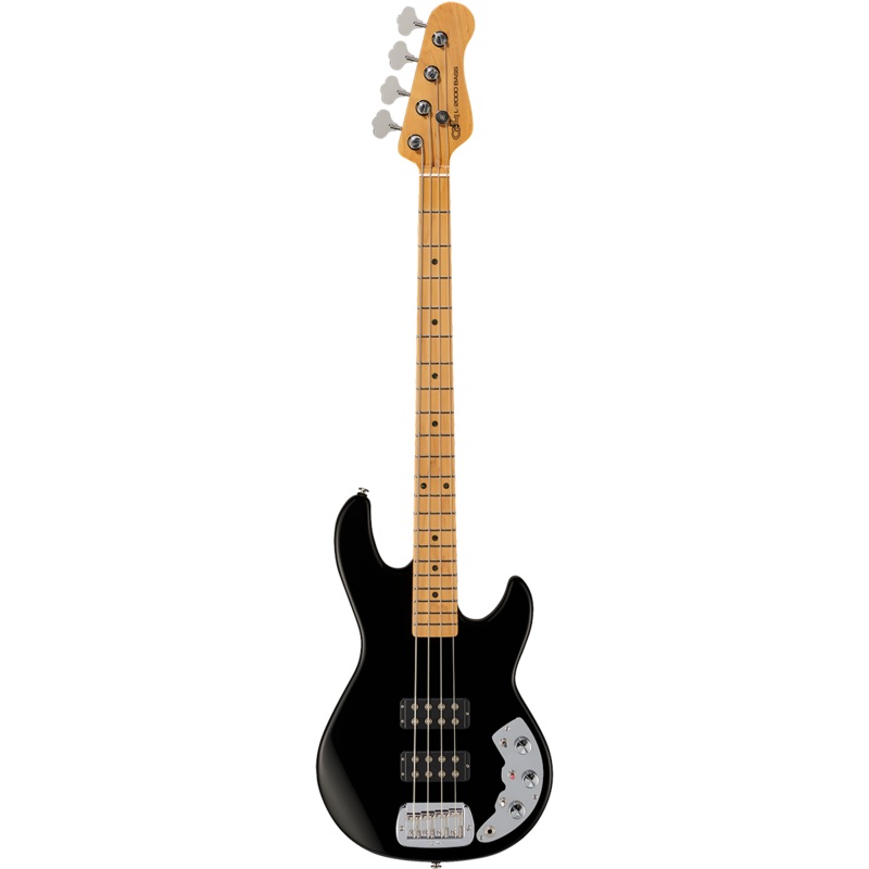 G&L FULLERTON DELUXE L2000 CLF Basswood Body w/ Maple Neck & Fretboard Electric Bass Guitar – Jet Black