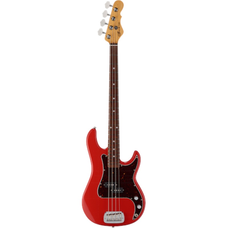 G&L FULLERTON DELUXE LB-100 – Electric Bass with Saddle Lock Bridge and Split Coil Pickup – Fullterton Red