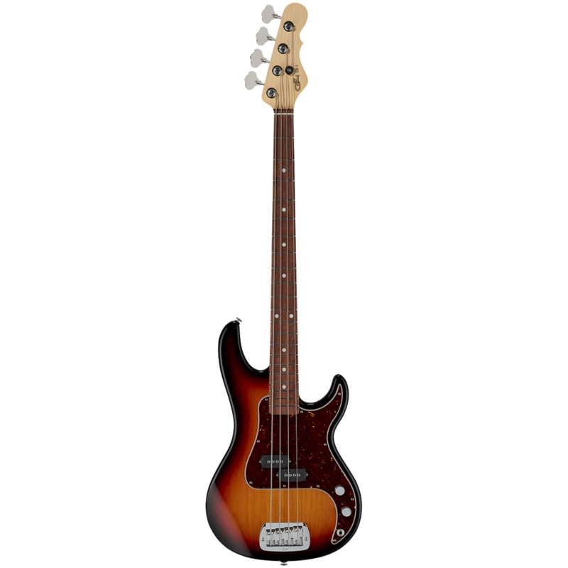 G&L FULLERTON DELUXE SB-1 Alder Body w/ Caribbean Rosewood Fretboard Electric Bass Guitar – 3 Tone Sunburst