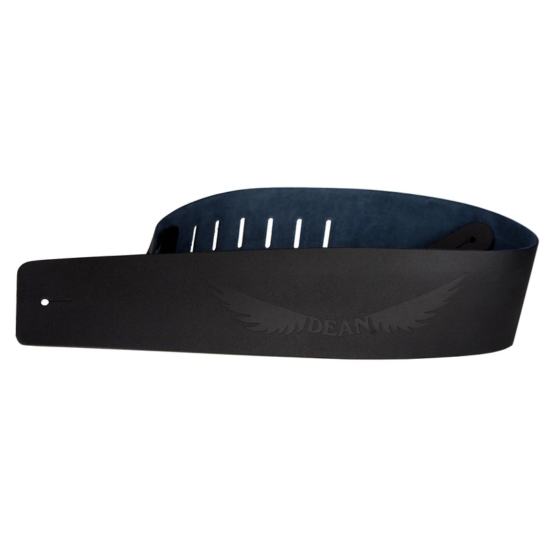 Dean Guitars Leather Strap With Engraved Logo – 3.5″