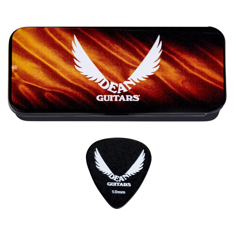 Dean Guitars PICK TIN 10 Pick Tin Heavy (6 Picks) – 1.0mm