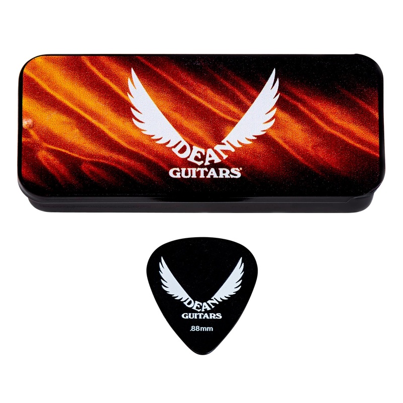 Dean Guitars PICK TIN 88 Pick Tin Medium (6 Picks) – .88mm