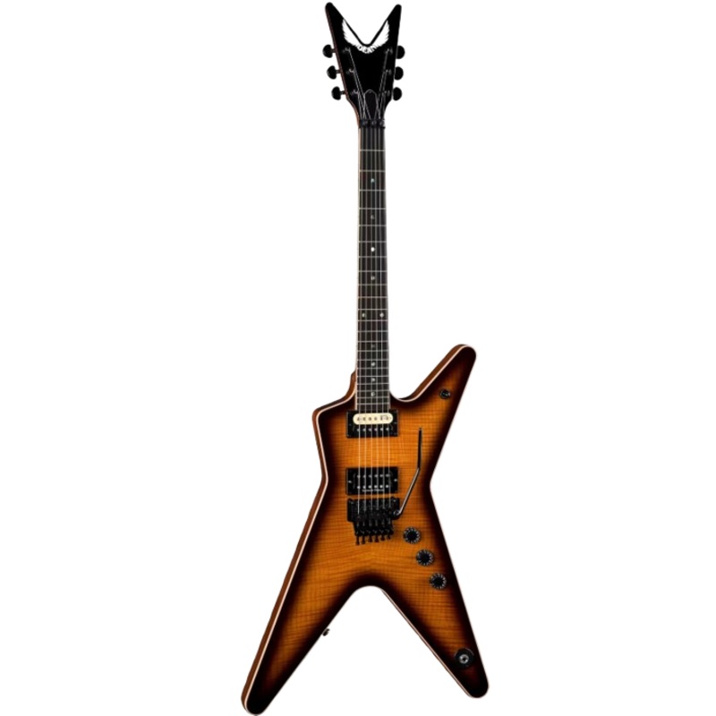 Dean Guitars USA ML FLOYD Flame Top Electric Guitar (Trans Brazilia)