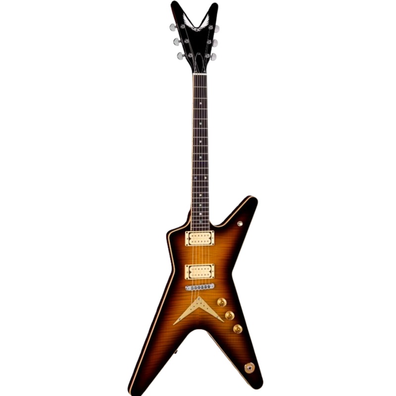 Dean Guitars USA PATENTS PENDING ML Flame Top Electric Guitar (Trans Brazilia)