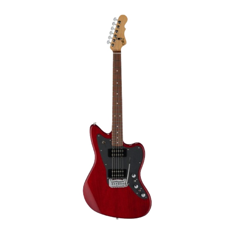 G&L DV12-CLF-CLR-CR CLF Research Doheny V12 Electric Guitar (Clear Red)