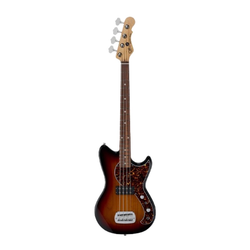 G&L FDFALB-3TS-CR Fullerton Deluxe Fallout Short Scale Electric Bass Guitar (3-Tone Sunburst)