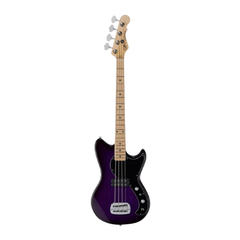 G&L FDFALB-PPB-MP Fullerton Deluxe Fallout Short Scale Electric Bass Guitar (Purpleburst)