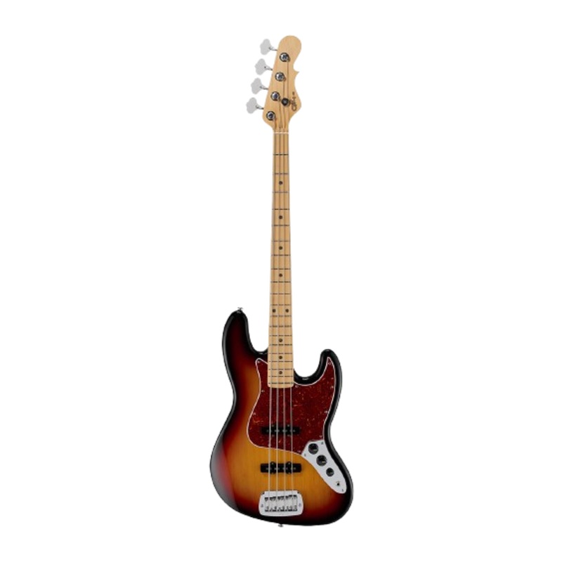 G&L FDJB-3TS-CR Fullerton Deluxe JB Rosewood Fretboard Electric Bass Guitar (3-Tone Sunburst)
