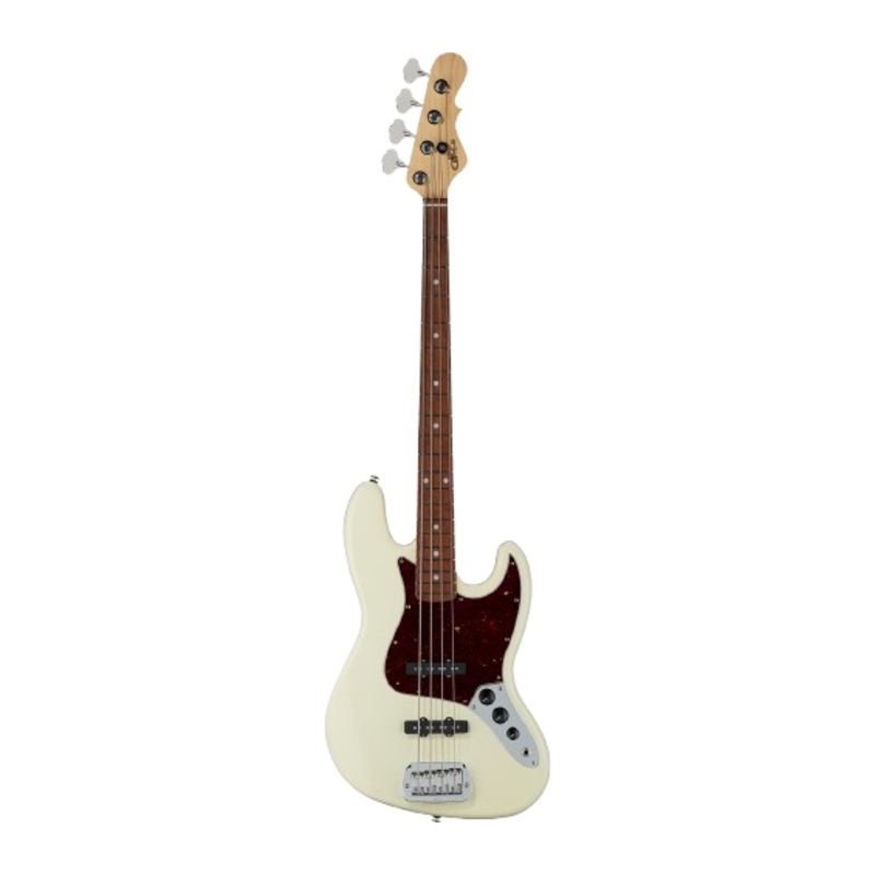 G&L FDJB-VTW-CR Fullerton Deluxe JB Electric Bass Guitar (Vintage White)