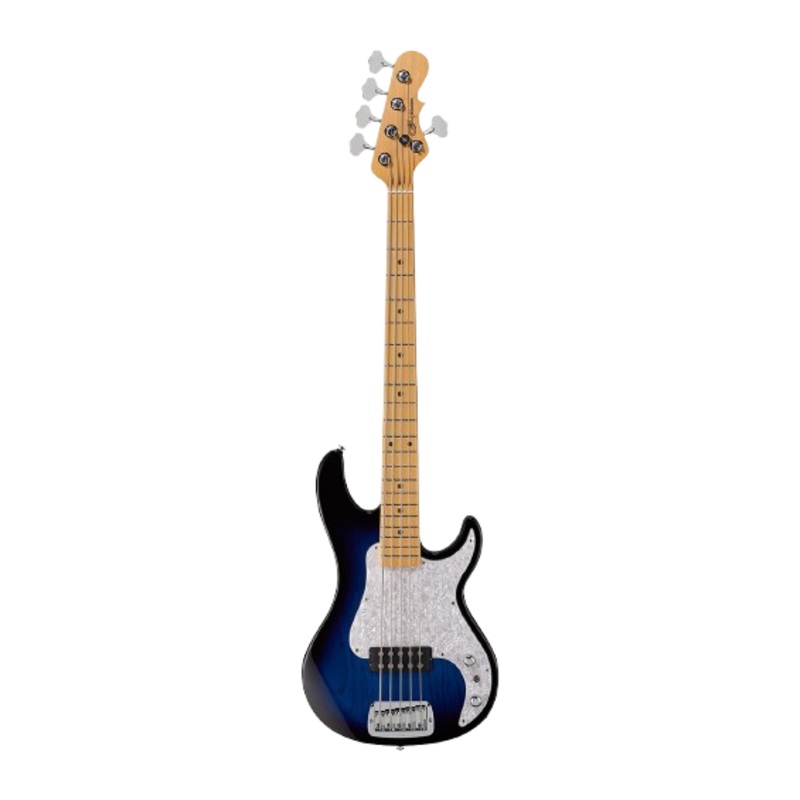 G&L FDKIL5-BLB-MP Fullerton Deluxe Kiloton 5 String Electric Bass Guitar (Blueburst)