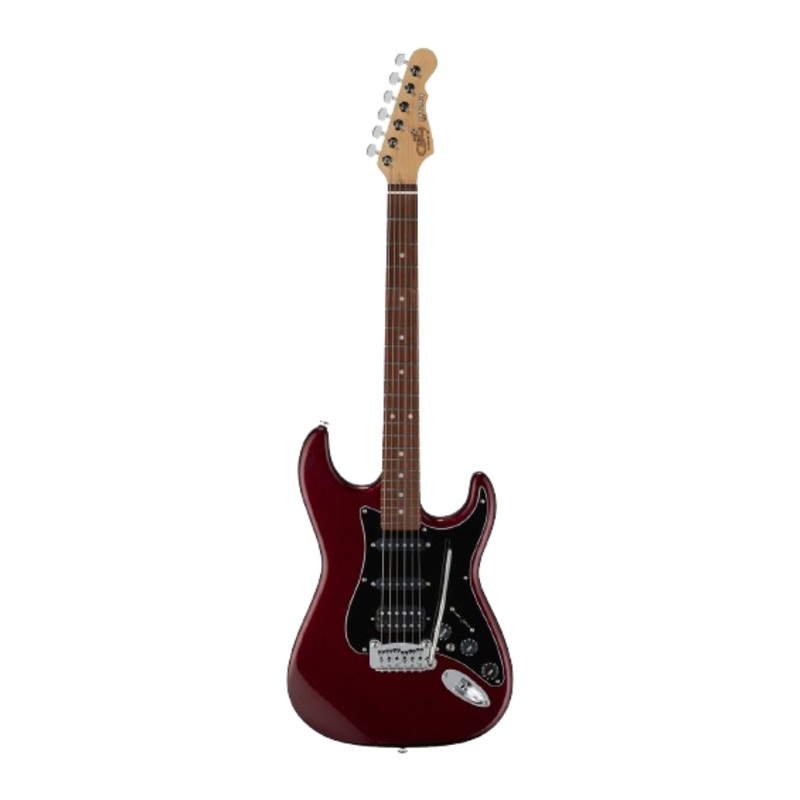G&L FDLGYHB-RBY-CR Fullerton Deluxe Legacy HSS Electric Guitar (Ruby Red Metallic)