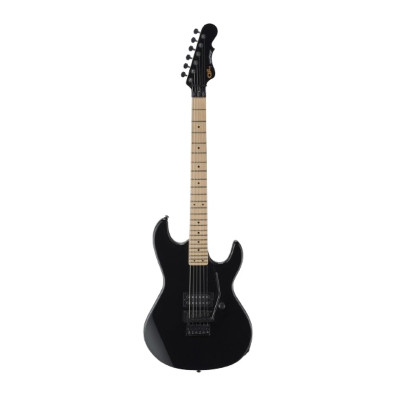 G&L FDRAM24-JTB-MP Fullerton Deluxe Rampage 24 Maple Fretboard Electric Guitar (Jet Black)