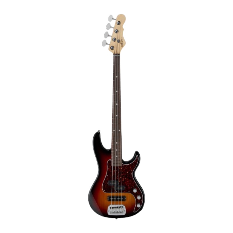 G&L FDSB2-3TS-CR Fullerton Deluxe SB2 Electric Bass Guitar (3-Tone Sunburst)