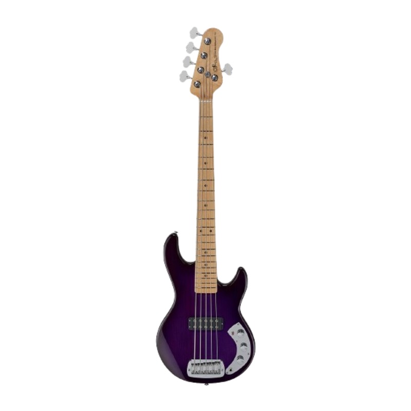 G&L S750-L15-PPB-MP CLF Research L1000 Series 750 5 String Electric Bass Guitar (Purpleburst)
