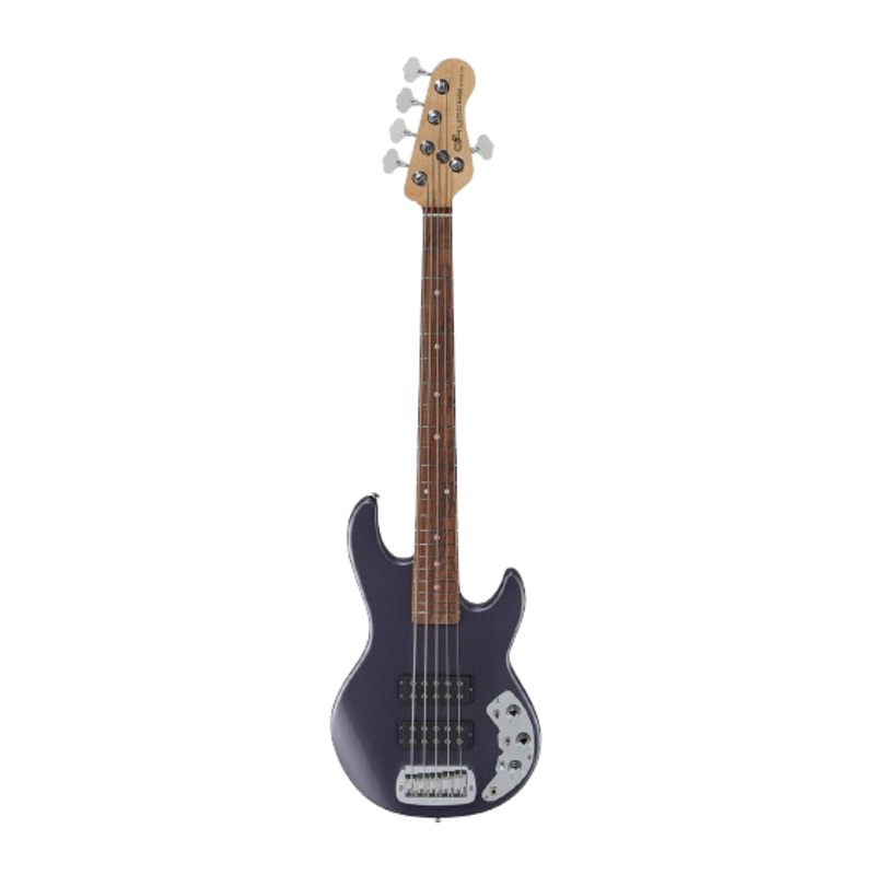 G&L S750-L25-GRP-CR CLF Research L2500 Series 750 5 String Electric Bass Guitar (Graphite Metallic)