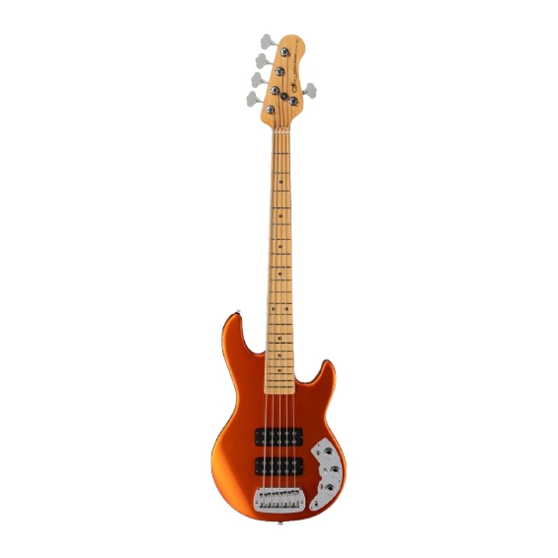 G&L S750-L25-TAN-MP CLF Research L2500 Series 750 5 String Electric Bass Guitar (Tangerine Metallic)