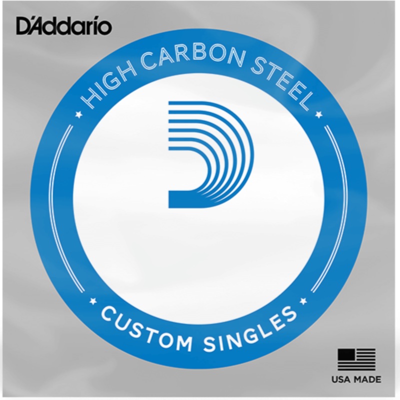 D’Addario PL0125 Single Plain Steel for Acoustic or Electric Guitar – .0125