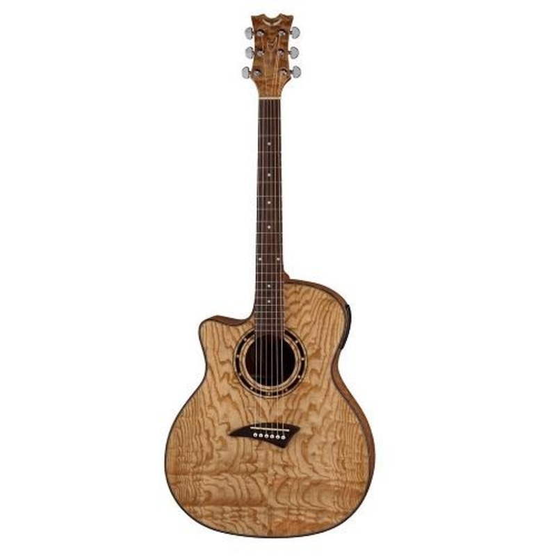 Dean Guitar EQAL GN Exotica Body Style Left-Handed Acoustic Electric Guitar (Gloss Natural)