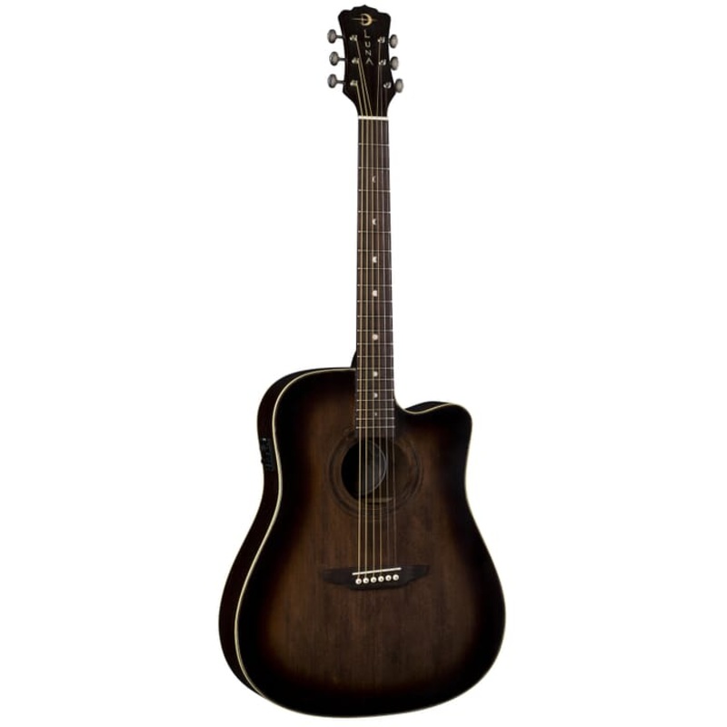 Luna ART VINTAGE Acoustic/Electric Guitar (Distressed Vintage Brownburst)