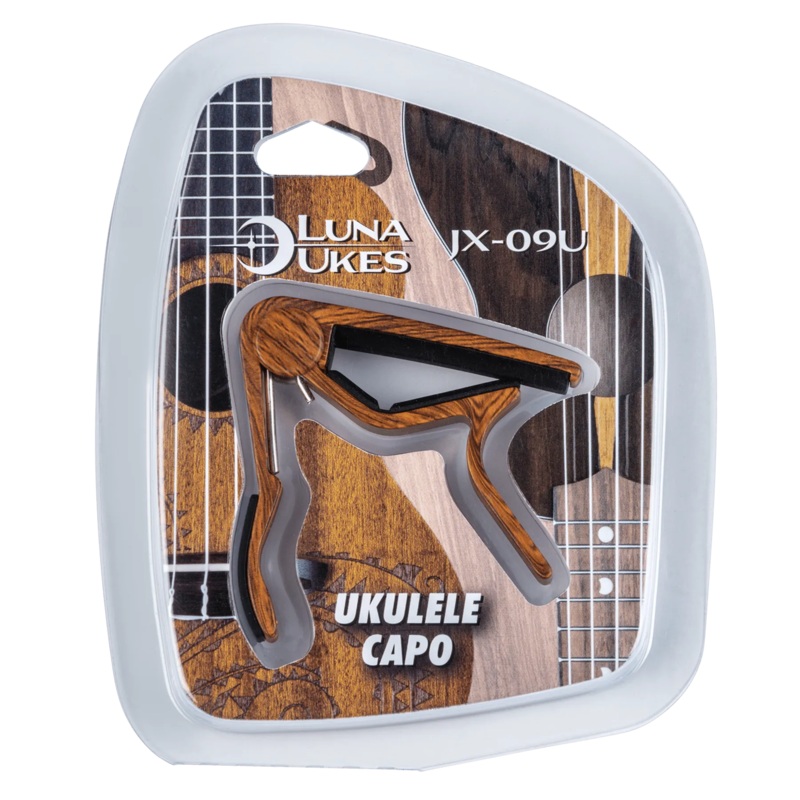 Luna Ukulele Capo (Wood Finish)