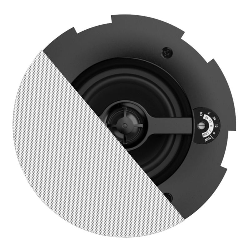 Audac CALI424I/W 2 Way Ceiling Speaker with Twist-Fix Grill (White) – 4″